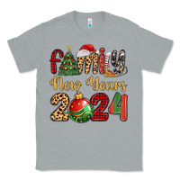 Heather Grey family new years 2024 Classic Tee - MaliasSmallBusiness