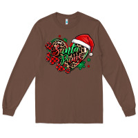 Chestnut santa paws christmas heart Long Sleeve Tee - MaliasSmallBusiness