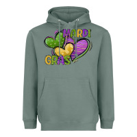 Sage mardi gras heart Heavyweight Hoodie - CowGirlArtShop