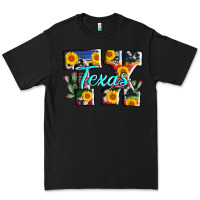 Black texas tx serape sunflower cowhide Premium Tee - AdoDesignShop