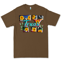 Cacao texas tx serape sunflower cowhide Premium Tee - AdoDesignShop