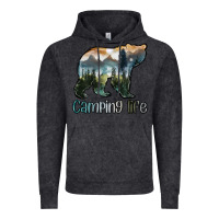 Vintage Arctic camping bear Vintage Hoodie - MaliasSmallBusiness