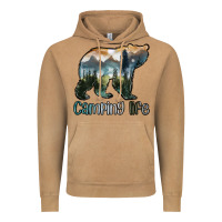Vintage Camel camping bear Vintage Hoodie - MaliasSmallBusiness