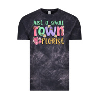 Cloud Black just a small town florist Vintage Tee - MaliasSmallBusiness