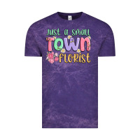 Cloud Purple just a small town florist Vintage Tee - MaliasSmallBusiness