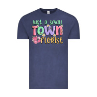 Vintage Denim just a small town florist Vintage Tee - MaliasSmallBusiness