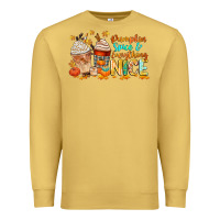 Antique Gold pumpkin spice and everything nice Premium Sweatshirt - CowGirlArtShop