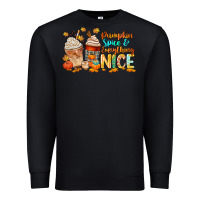 Black pumpkin spice and everything nice Premium Sweatshirt - CowGirlArtShop