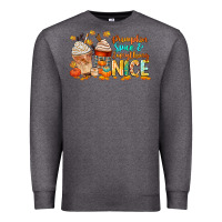 Charcoal Heather pumpkin spice and everything nice Premium Sweatshirt - CowGirlArtShop