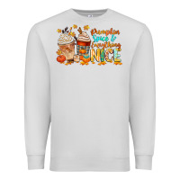Dove Grey pumpkin spice and everything nice Premium Sweatshirt - CowGirlArtShop