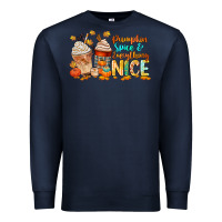 Navy pumpkin spice and everything nice Premium Sweatshirt - CowGirlArtShop