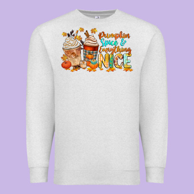 Pumpkin Spice And Everything Nice Premium Sweatshirt Designed By Cowgirlartshop