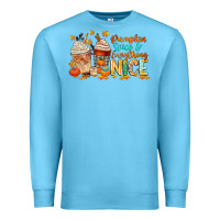 Ocean Blue pumpkin spice and everything nice Premium Sweatshirt - CowGirlArtShop