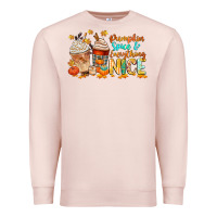 Pale Pink pumpkin spice and everything nice Premium Sweatshirt - CowGirlArtShop