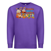 Purple pumpkin spice and everything nice Premium Sweatshirt - CowGirlArtShop