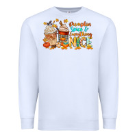 White pumpkin spice and everything nice Premium Sweatshirt - CowGirlArtShop