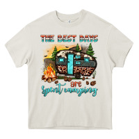 Cream the best days are spent camping Heavy Core Tee - JahusDesignShop