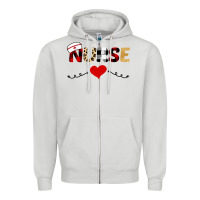 Dove Grey Nurse Zipper Hoodie - Bettercallsaul