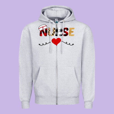Nurse Zipper Hoodie Designed By Bettercallsaul