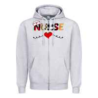 Heather Grey Nurse Zipper Hoodie - Bettercallsaul