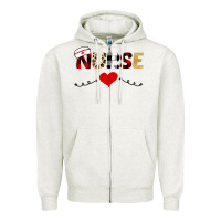 Oatmeal Heather Nurse Zipper Hoodie - Bettercallsaul