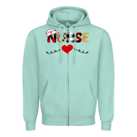 Seafoam Nurse Zipper Hoodie - Bettercallsaul