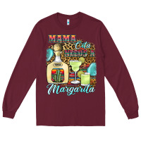 Burgundy mama cita needs a margarita1 Long Sleeve Tee - JahusDesignShop