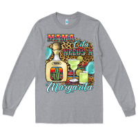 Heather Grey mama cita needs a margarita1 Long Sleeve Tee - JahusDesignShop