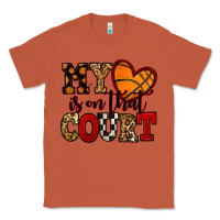 Copper my heart is on that court basketball red and black Classic Tee - NancyCooperArtShop