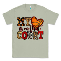 Matcha my heart is on that court basketball red and black Classic Tee - NancyCooperArtShop