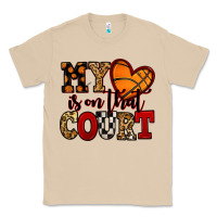 Mushroom my heart is on that court basketball red and black Classic Tee - NancyCooperArtShop