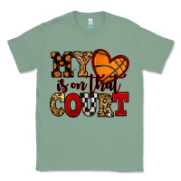 Sage my heart is on that court basketball red and black Classic Tee - NancyCooperArtShop