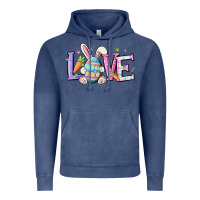 Vintage Denim love easter Vintage Hoodie - MaliasSmallBusiness