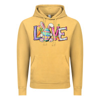 Vintage Mustard love easter Vintage Hoodie - MaliasSmallBusiness