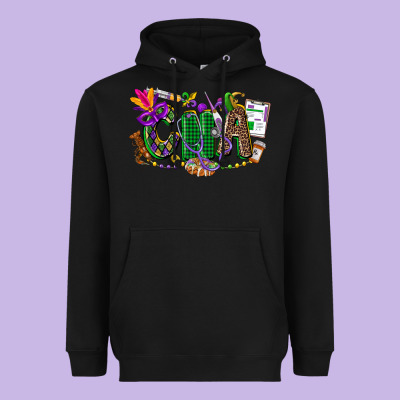 Cna Mardi Gras Heavyweight Hoodie Designed By Cowgirlartshop