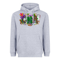 Heather Grey cna mardi gras Heavyweight Hoodie - CowGirlArtShop