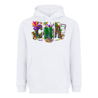 White cna mardi gras Heavyweight Hoodie - CowGirlArtShop
