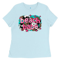 Baby Blue beach babe Ladies Tee - AdoDesignShop