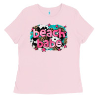 Bubblegum Pink beach babe Ladies Tee - AdoDesignShop