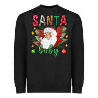 Black Santa baby Christmas Heavyweight Sweatshirt - NancyCooperArtShop