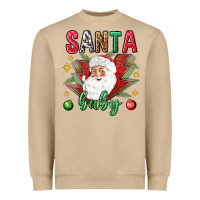 Mushroom Santa baby Christmas Heavyweight Sweatshirt - NancyCooperArtShop