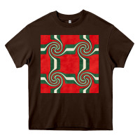 Chocolate Brown retro christmas seamless pattern Heavy Core Tee - BundleAndBundleShop