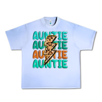 Grape Ice auntıe with lightning bolt Urban Heavy Tee - MaliasSmallBusiness