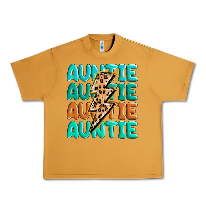 Auntıe With Lightning Bolt Urban Heavy Tee by MaliasSmallBusiness | Teevron