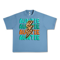 Pebble Blue auntıe with lightning bolt Urban Heavy Tee - MaliasSmallBusiness