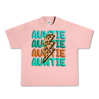 Salmon auntıe with lightning bolt Urban Heavy Tee - MaliasSmallBusiness