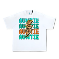White auntıe with lightning bolt Urban Heavy Tee - MaliasSmallBusiness