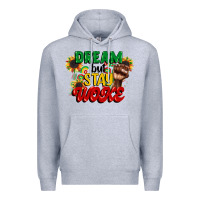 Heather Grey dream but stay woke juneteenth Premium Hoodie - CowGirlArtShop