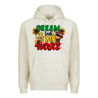 Oatmeal Heather dream but stay woke juneteenth Premium Hoodie - CowGirlArtShop