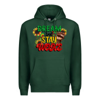 Sports Green dream but stay woke juneteenth Premium Hoodie - CowGirlArtShop
